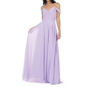 NEW EVA off shoulder maxi dress in lilac